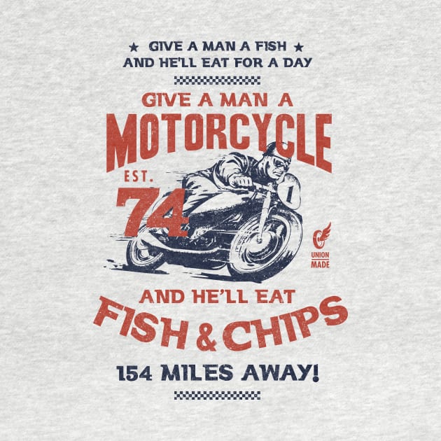 Fish and Chips Motorcycle by BOEC Gear